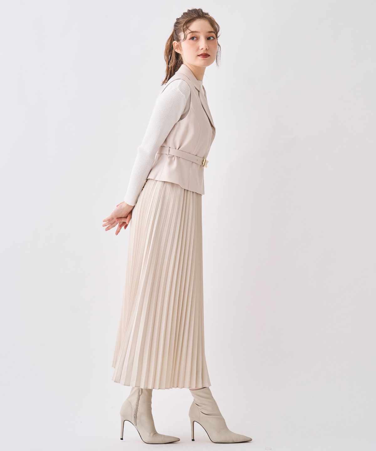 【12/5(Fri)予約開始】ジレ＆プリーツスカートセット