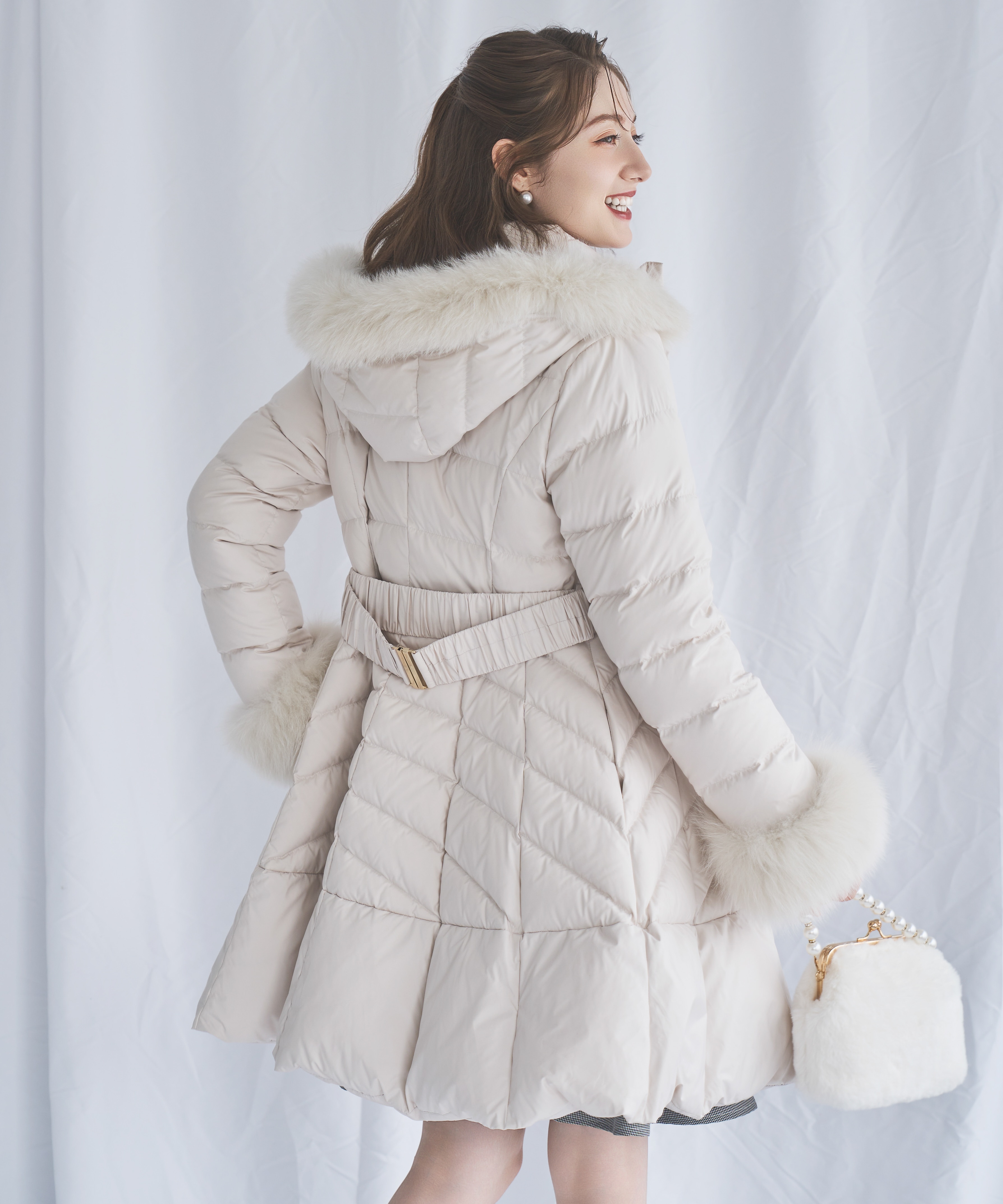 フォックスファー付Aラインダウン