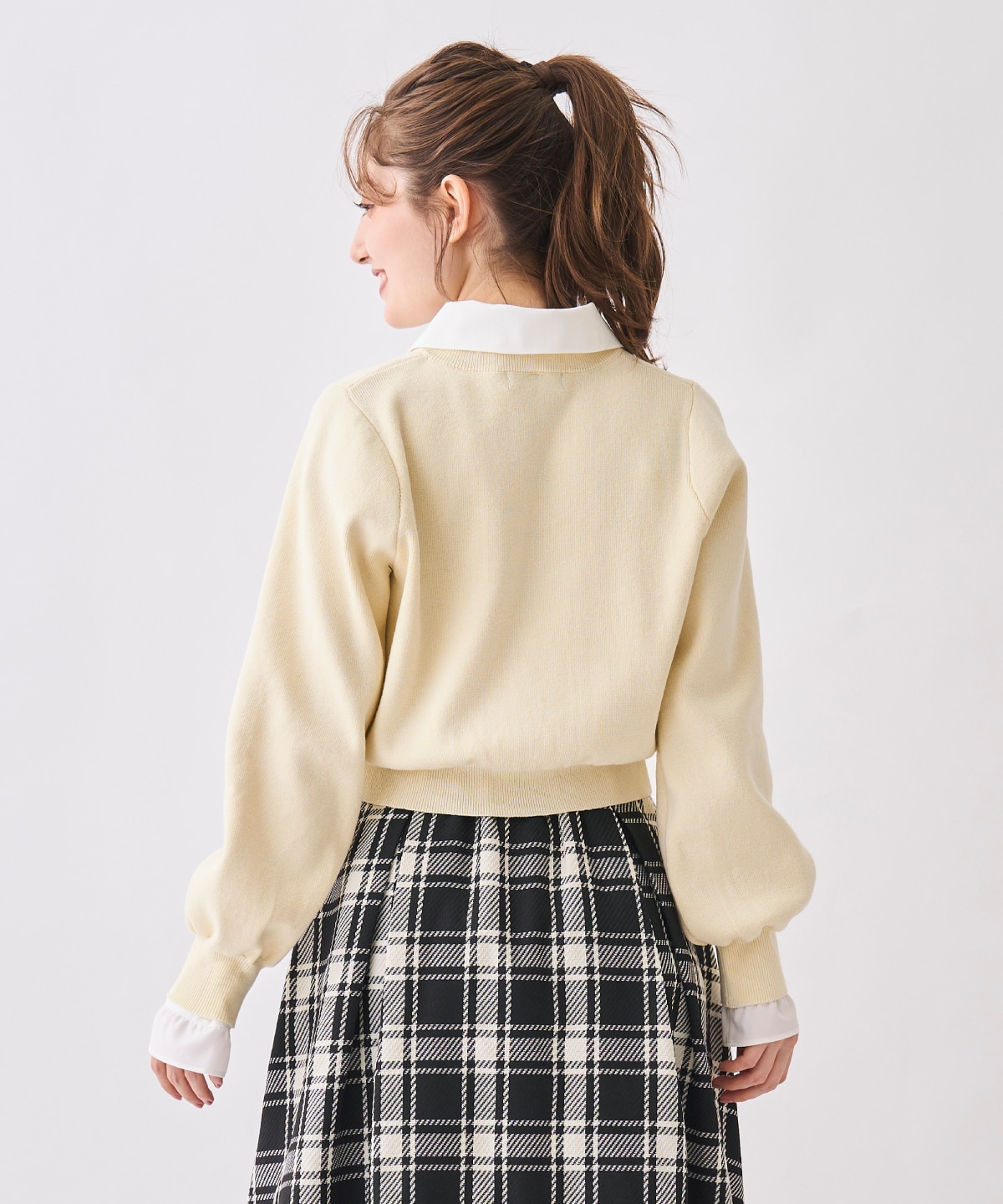 【12/5(Fri)発売開始】襟付きラメニットカーディガン