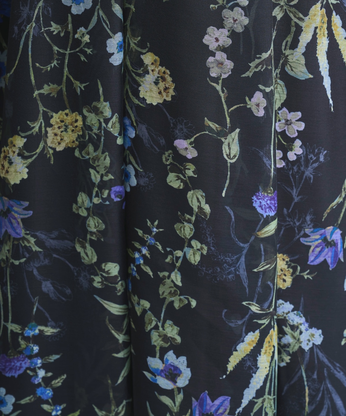 【4/10(Fri)発売】シアーグリーンフラワースカート