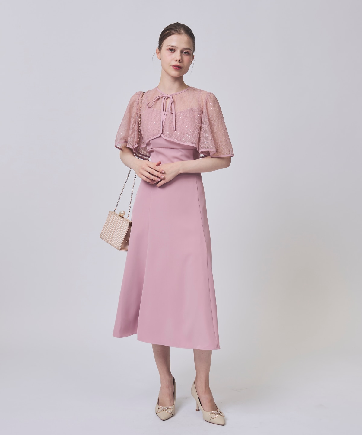 【1/10(Sat)発売】レースボレロセットアップドレス