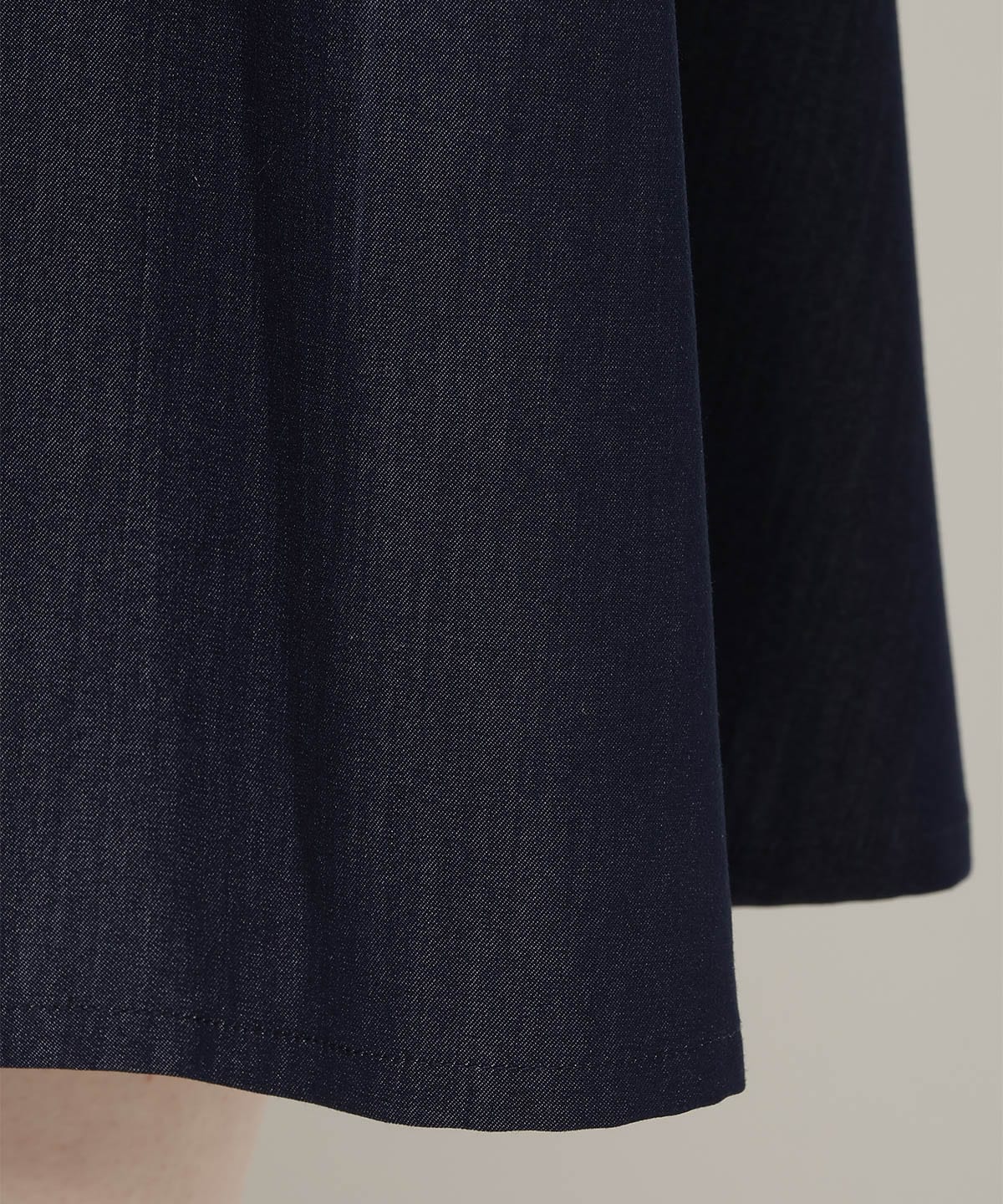 【4/24(Fri)発売】袖フリルデニムフレアワンピース