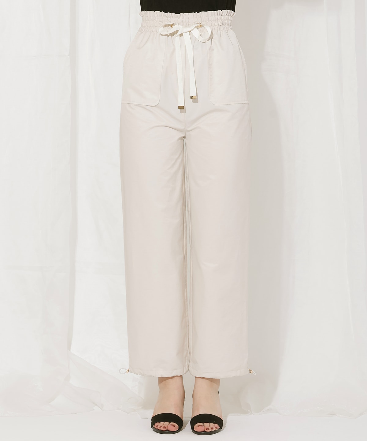 ウエストリボンカーゴパンツ