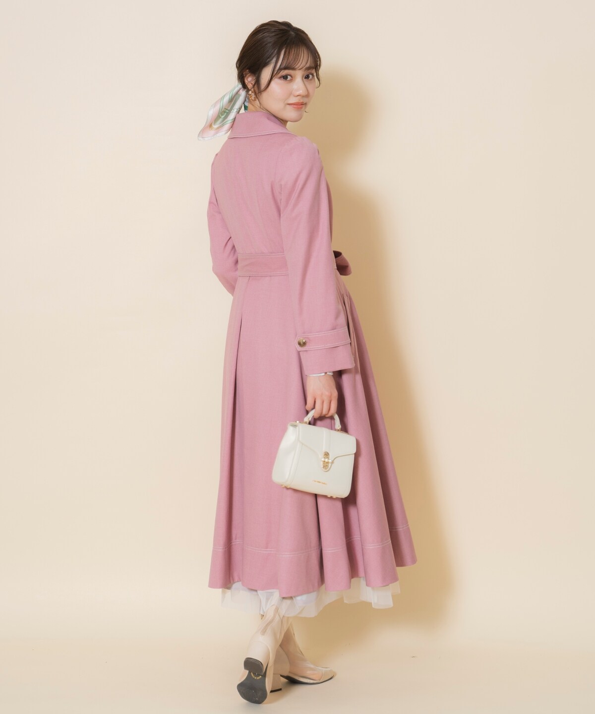 シングルトレンチドレスコート