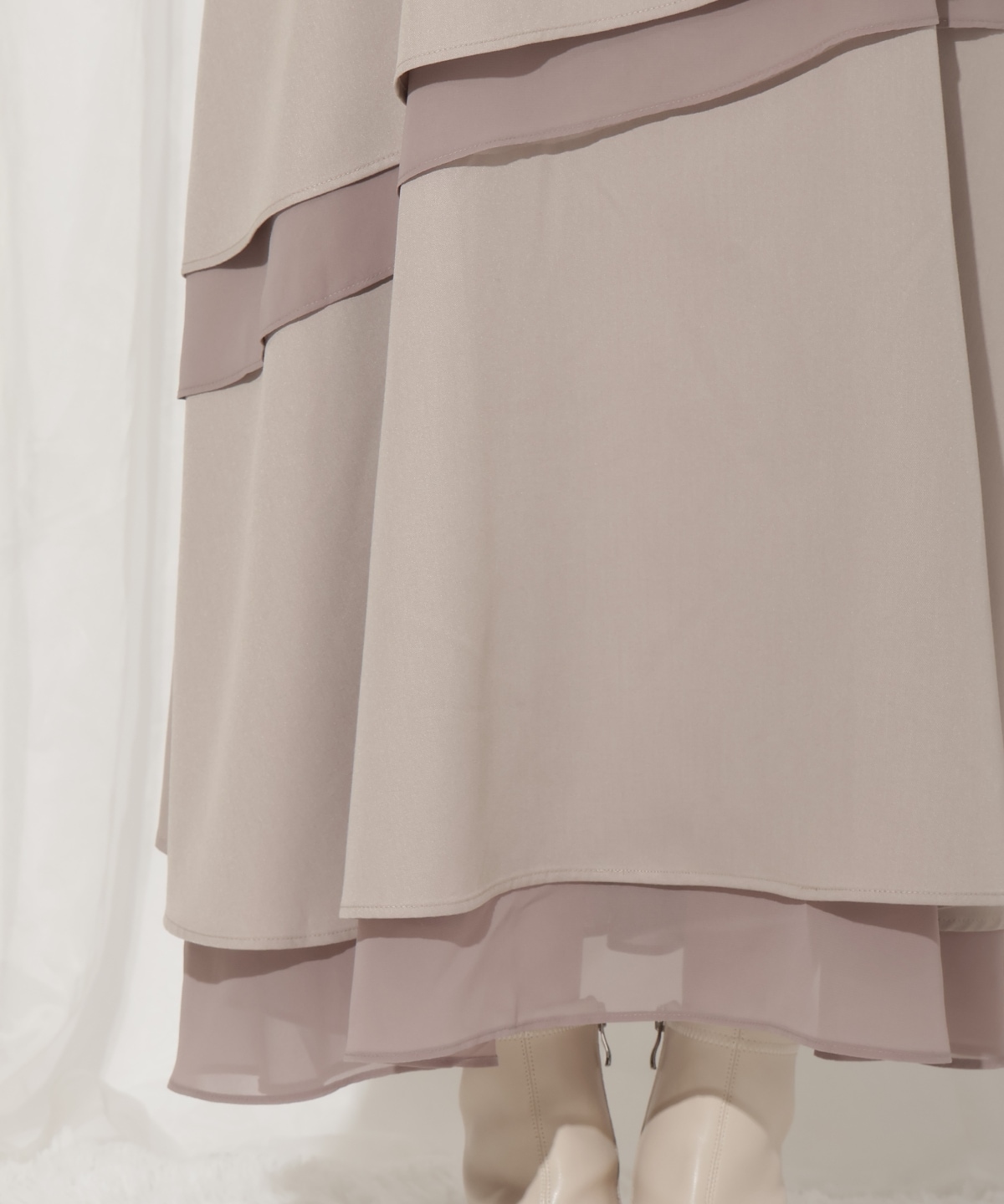 ティアードギャザーキャミワンピース