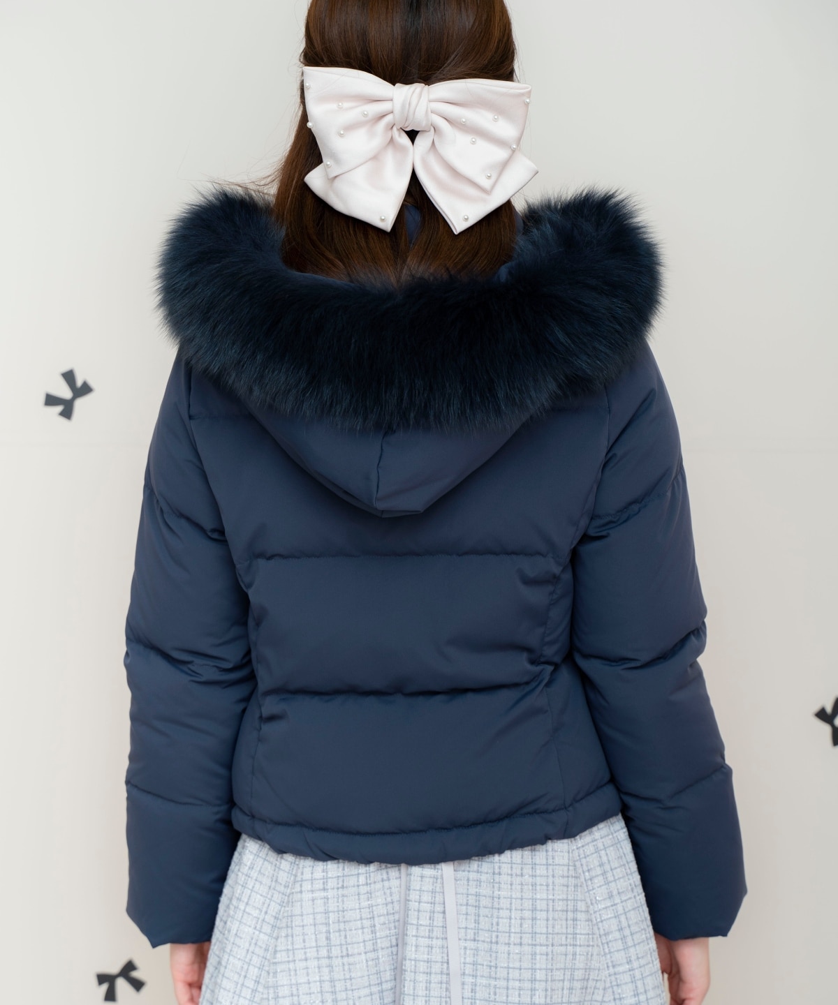 FOXファー付きショートダウン