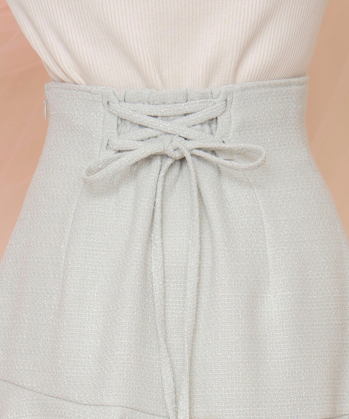 アシメヘムツイードミニスカート