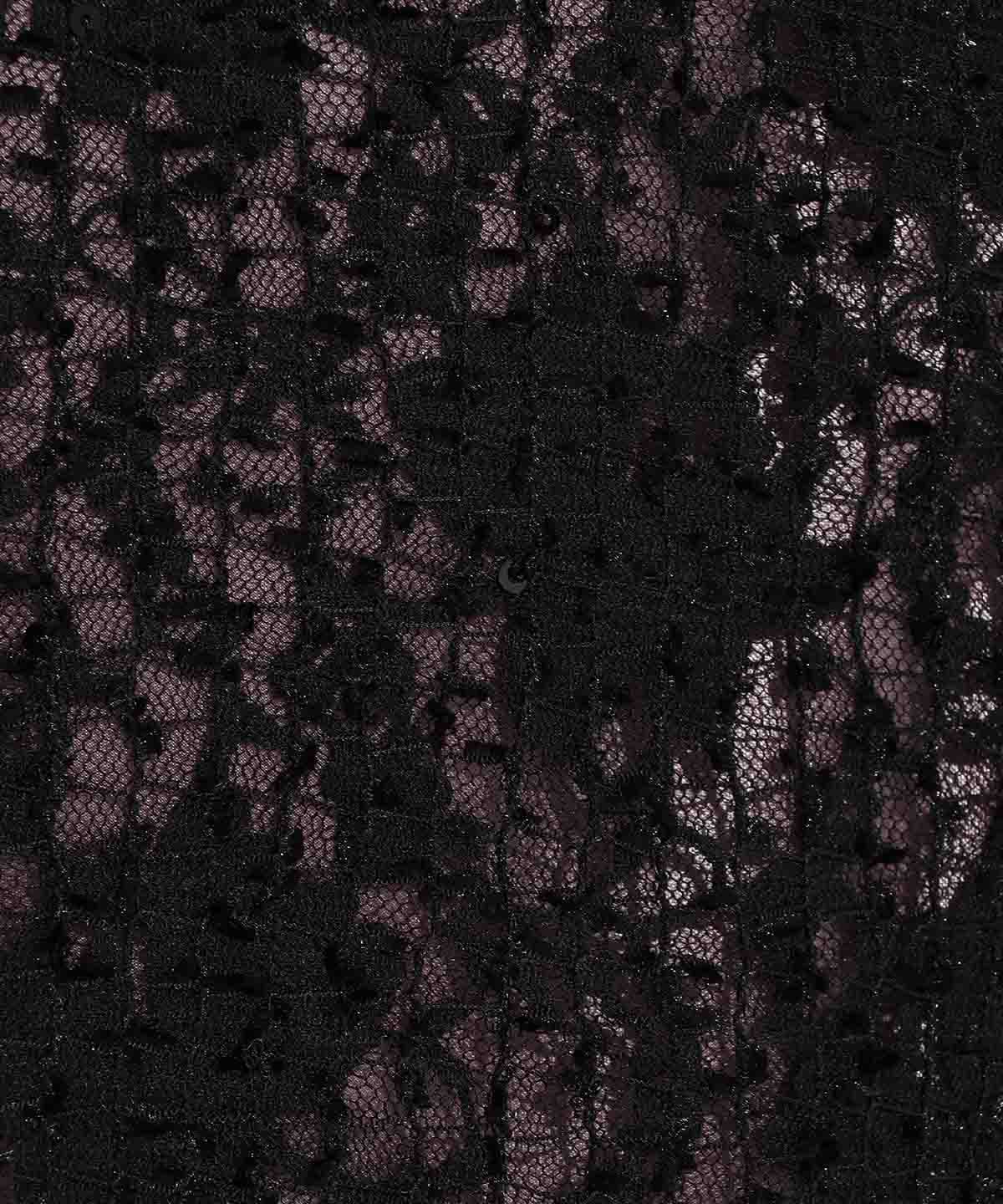 スパンコールレースマーメイドスカート