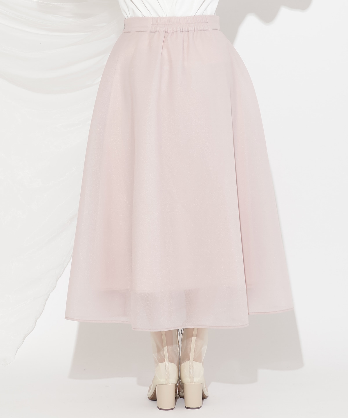 シアーダンボールフレアスカート