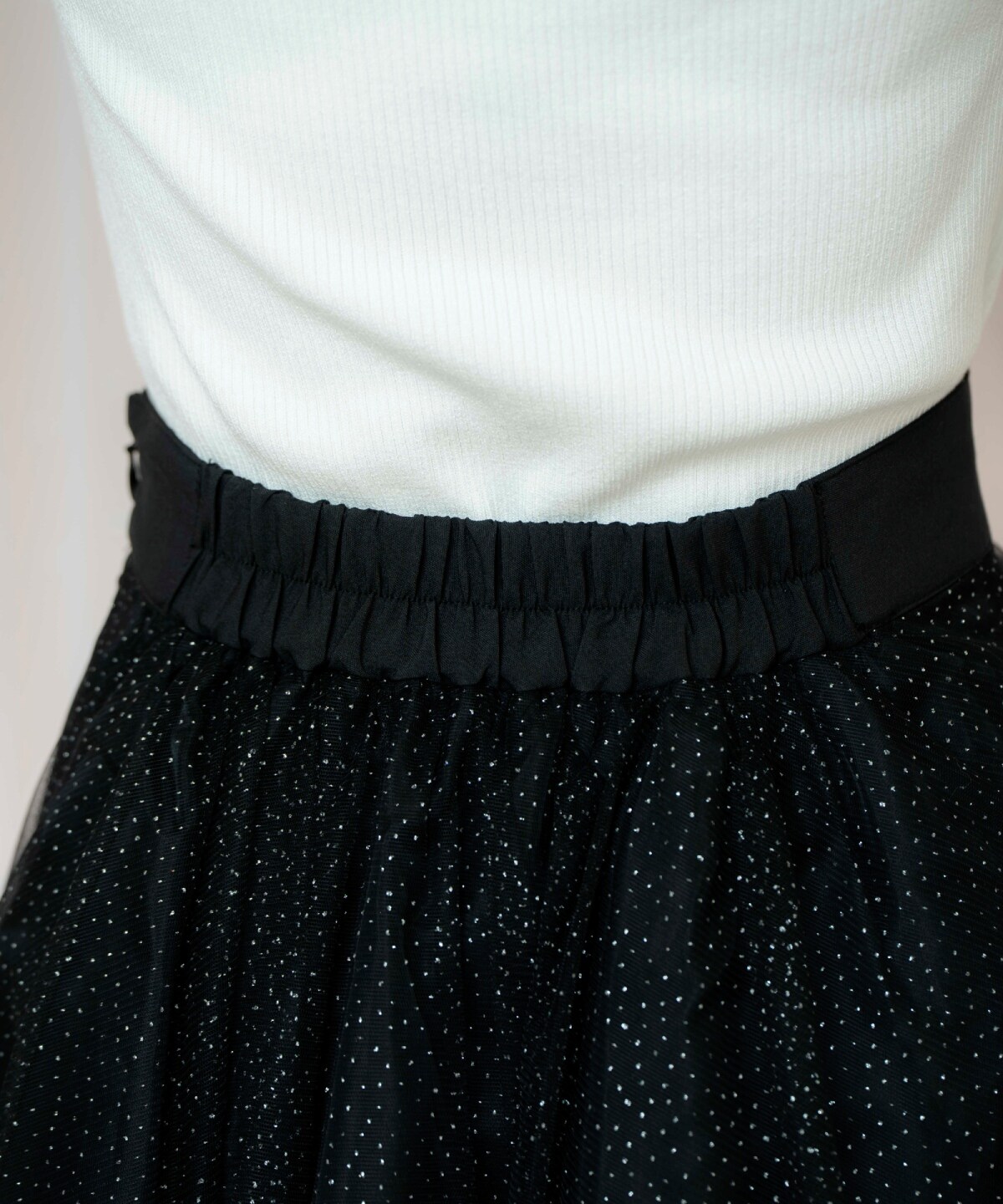 ラメチュールティアードスカート