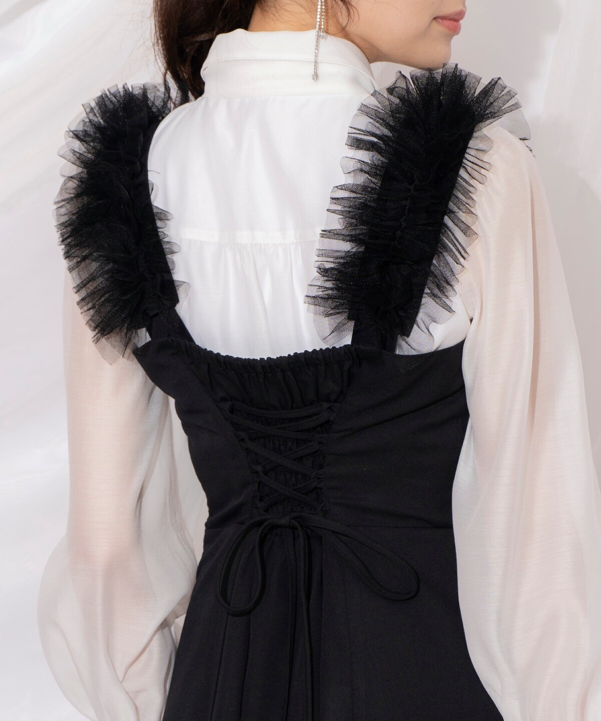 チュールフリルマーメイドジャンスカ