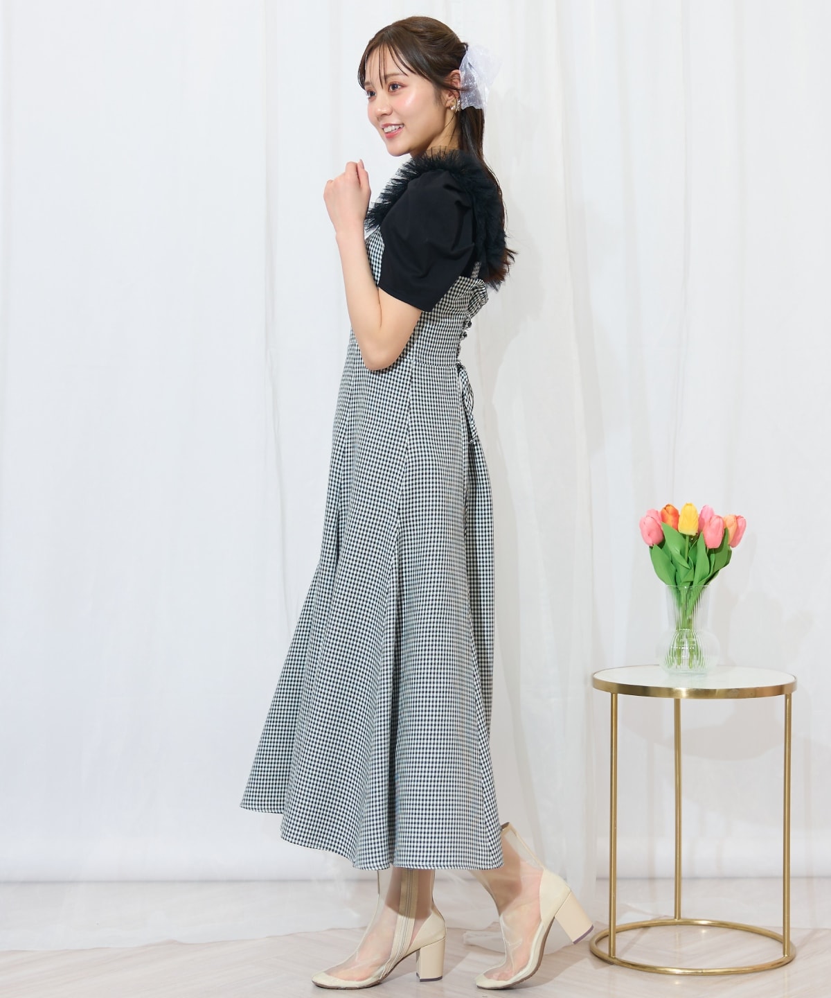 チュールフリルマーメイドジャンスカ