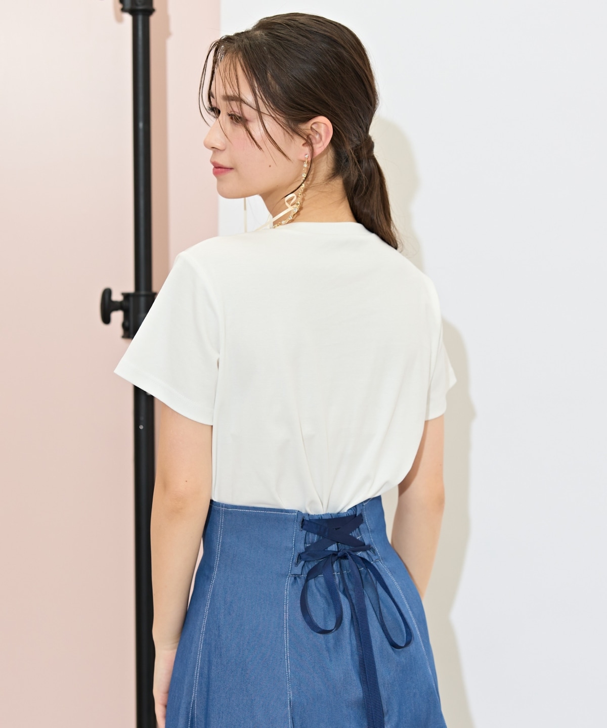 PetilleクルーネックTシャツ