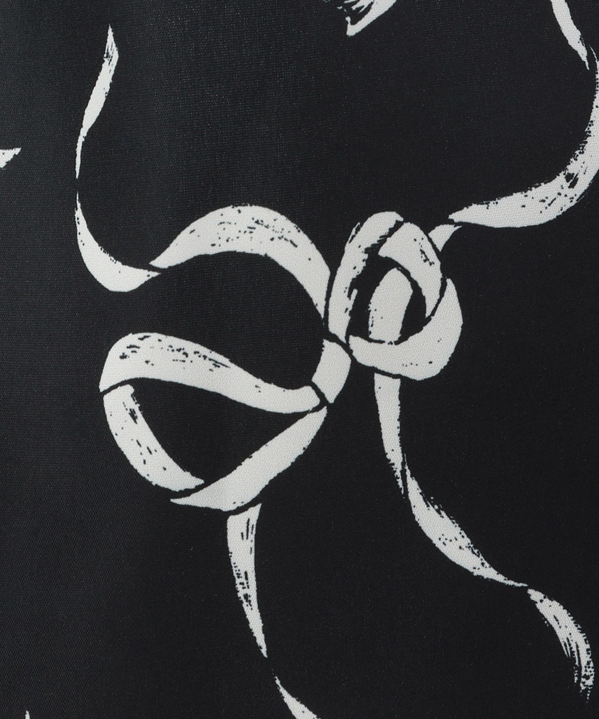 リボンプリントトートバッグ