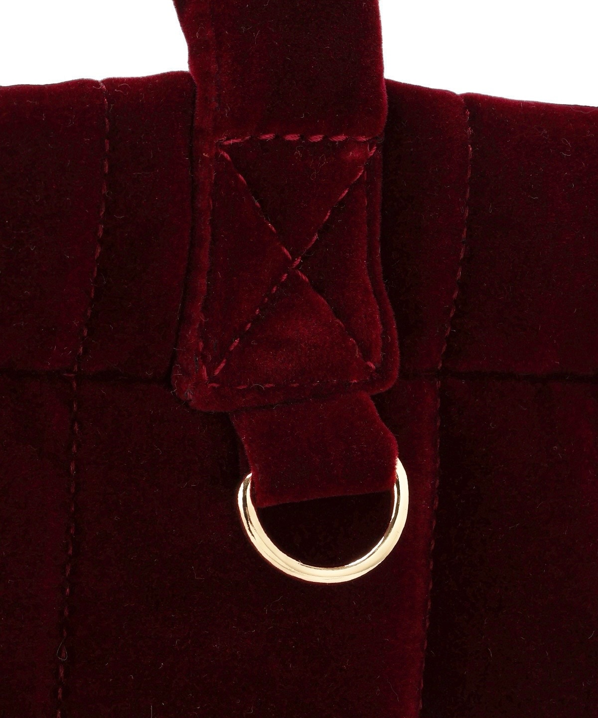 ショルダーリボンベロアトート