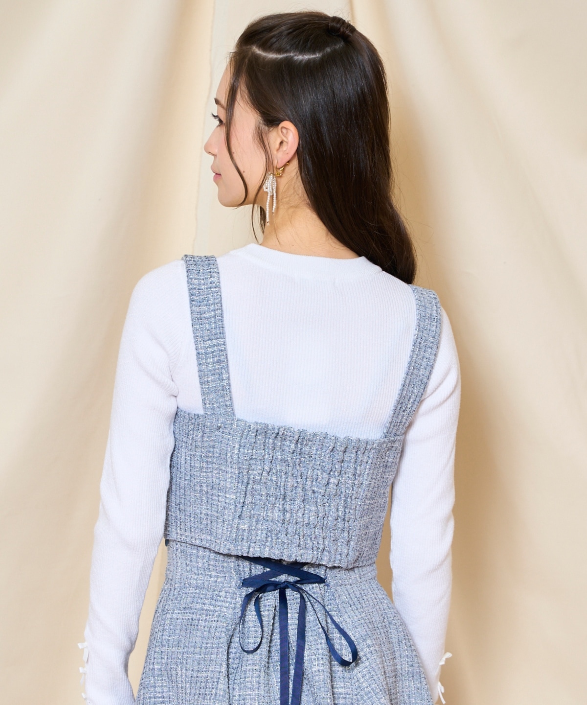 【ツイードセットアップシリーズ】ツイードビスチェ