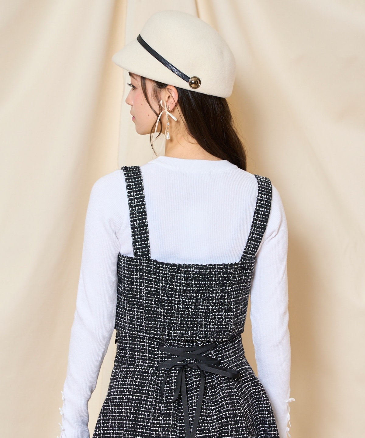 【ツイードセットアップシリーズ】ツイードビスチェ