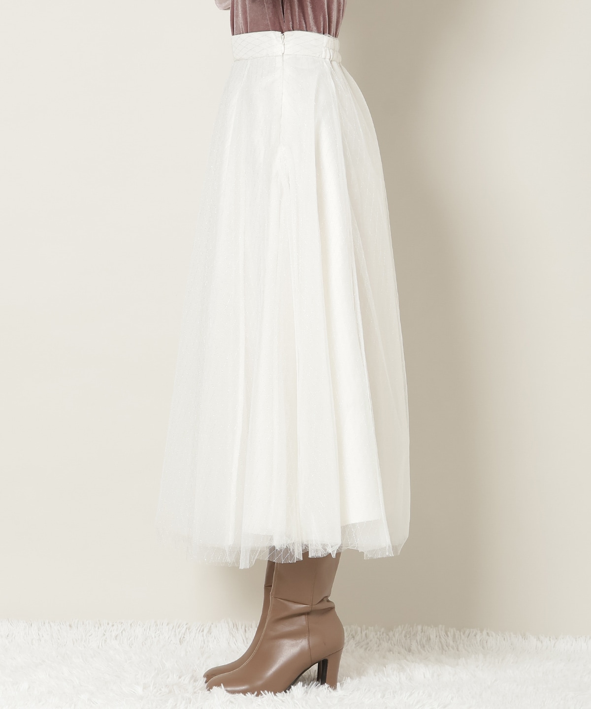 【12/5(fri)10時発売】ラメチュールボリュームスカート