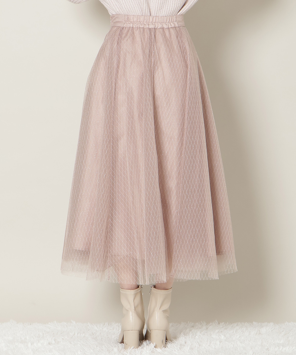 【12/5(fri)10時発売】ラメチュールボリュームスカート