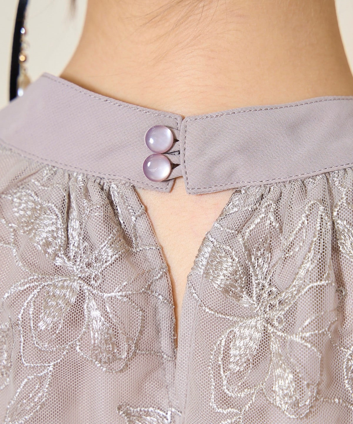 リボンスリーブブラウス