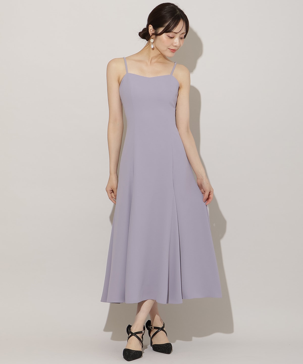 タックリボンレースブラウス×バックレースアップワンピース