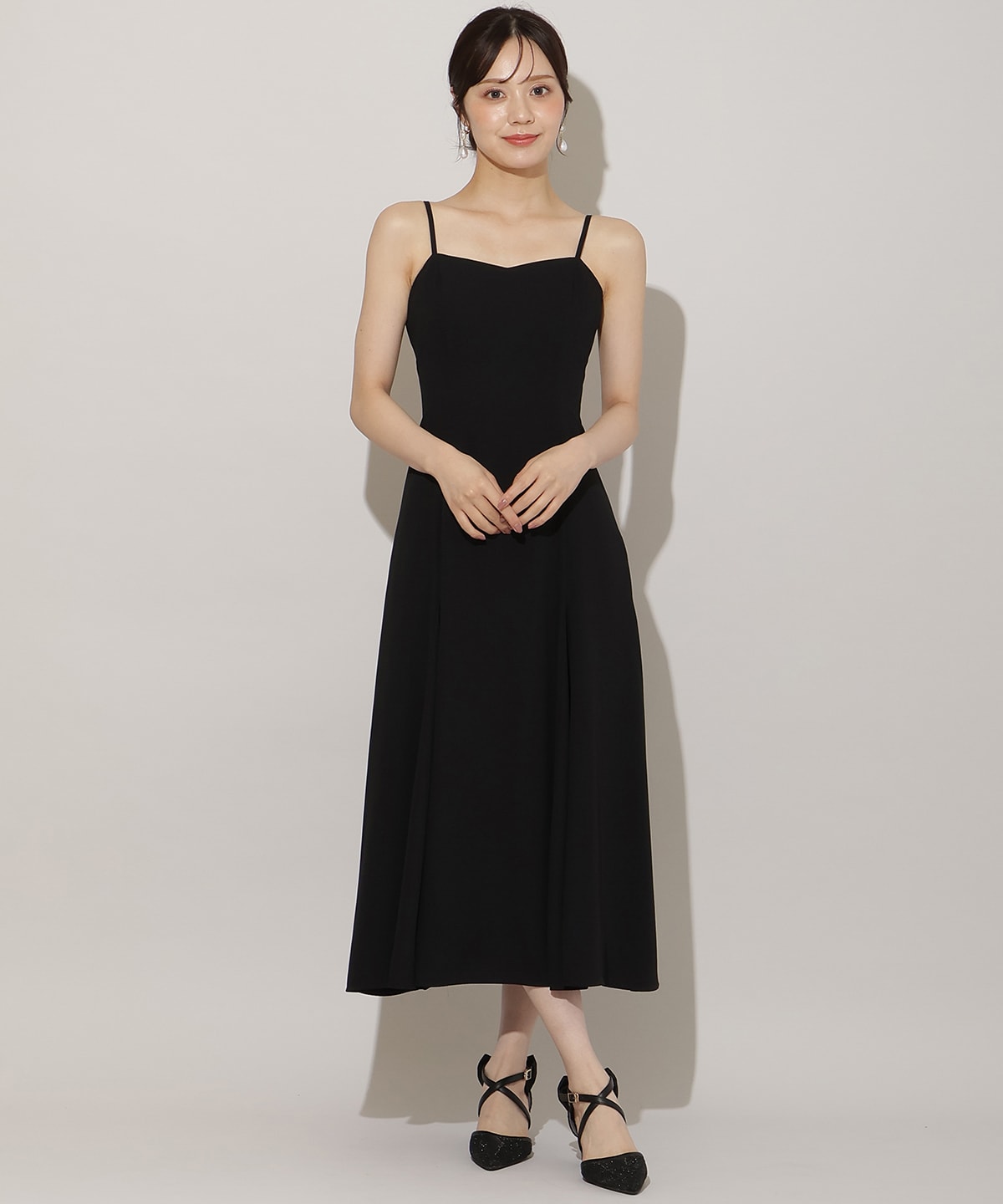 タックリボンレースブラウス×バックレースアップワンピース