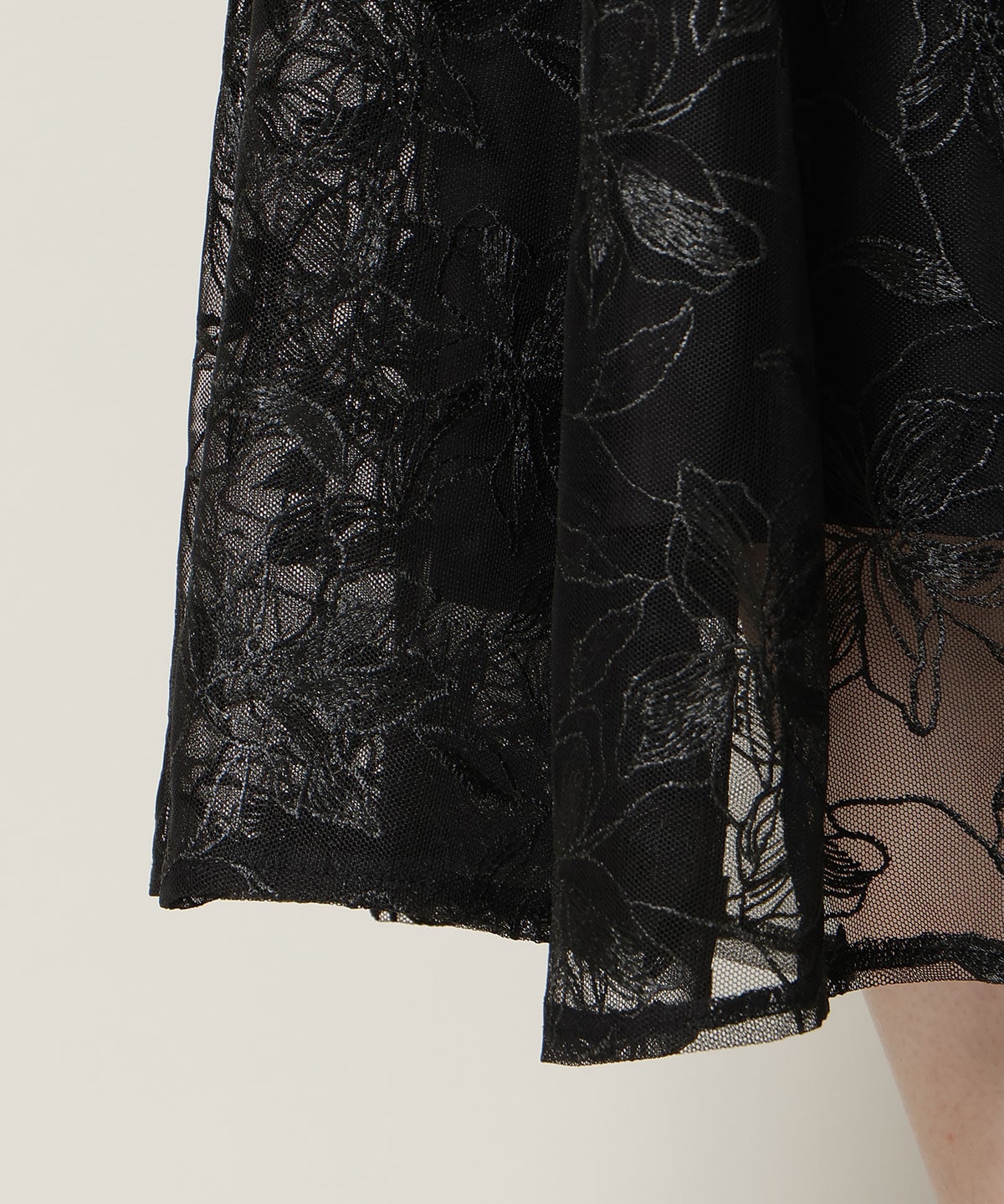 フラワーレースキャミワンピース