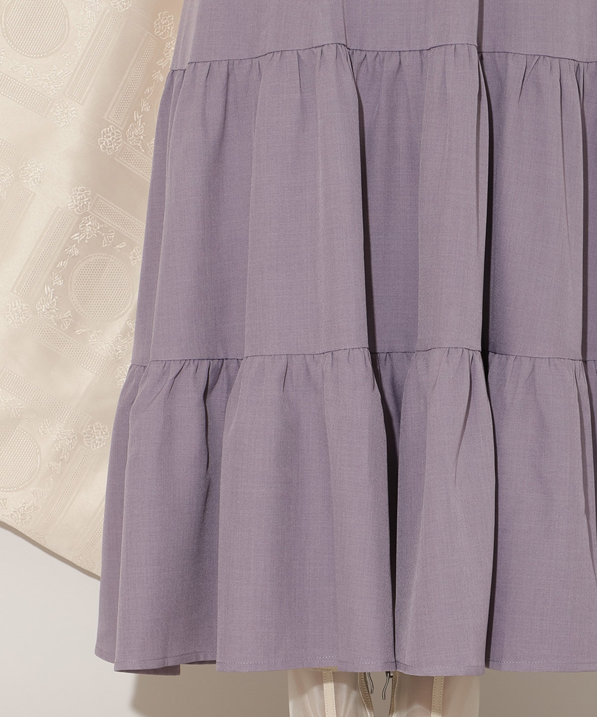 フレアースリーブティアードワンピース