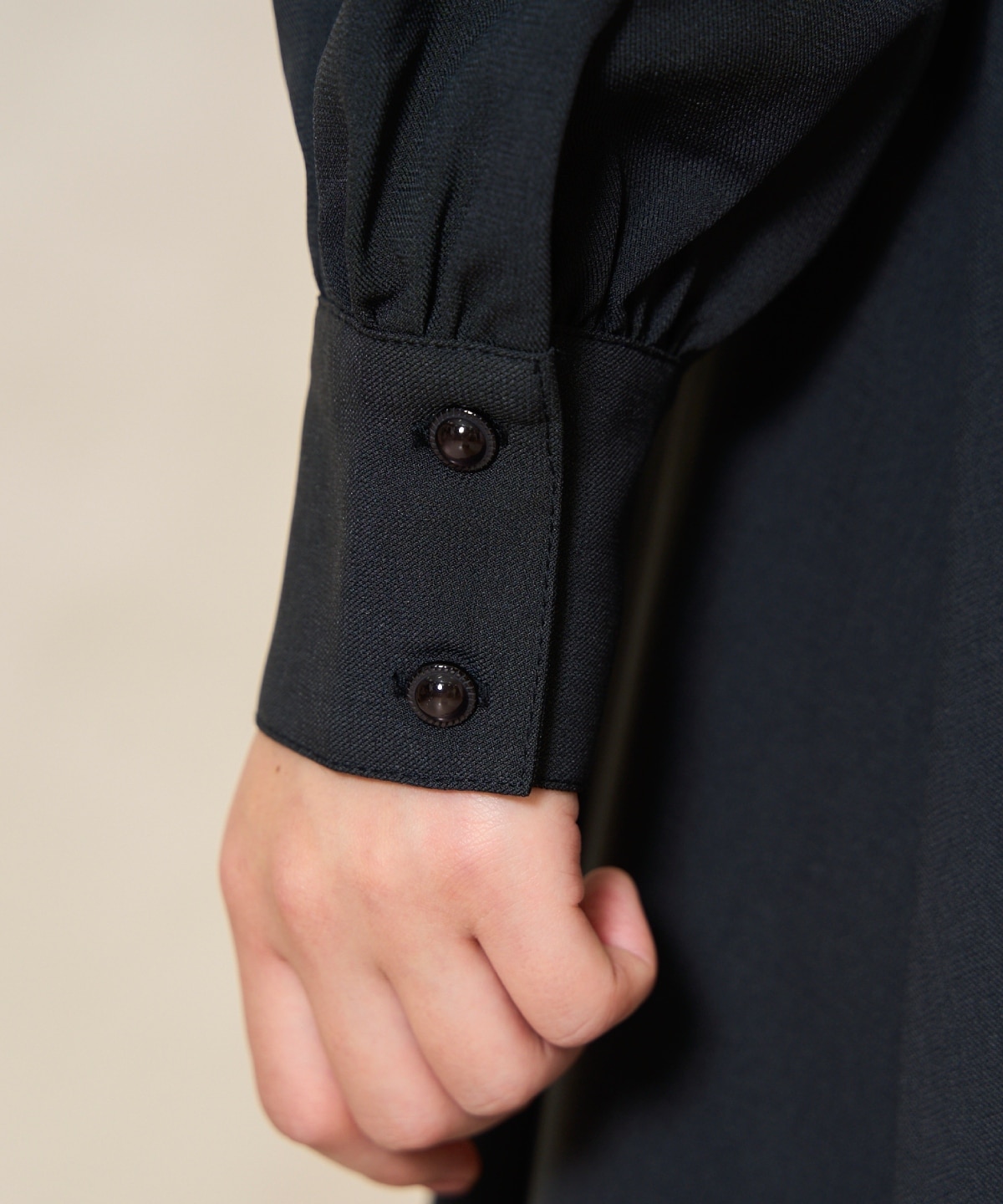 リボンタイコルセットシャツワンピース