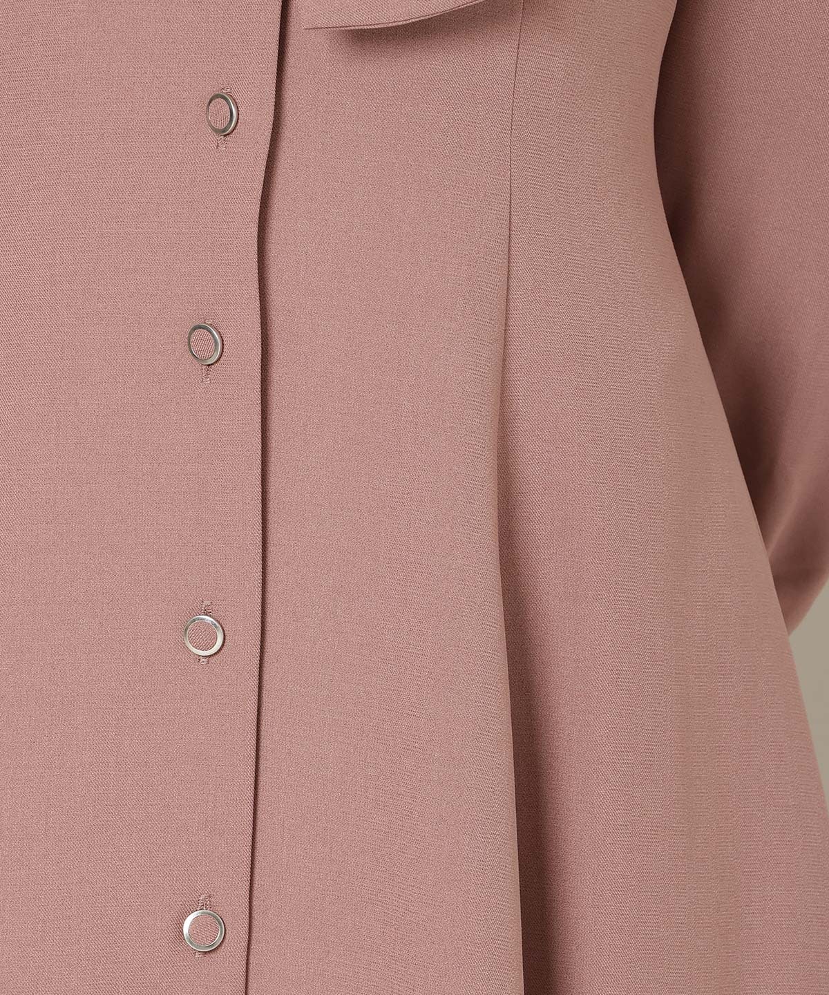 リボンタイラッフルフレアワンピース