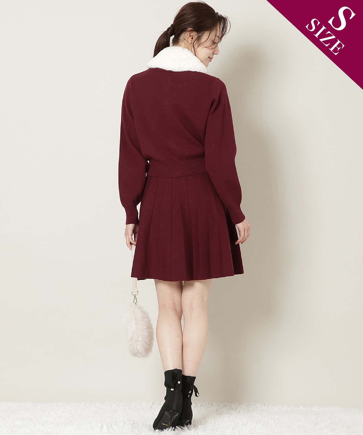 【11/21(fri)10時発売】ファーティペット付きニットSETUP