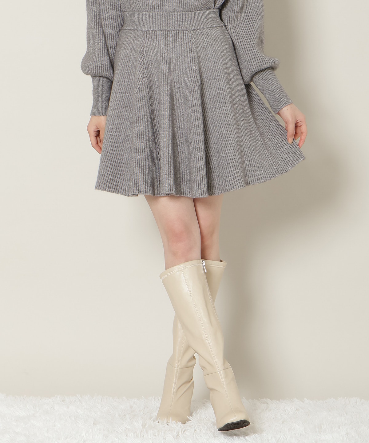 【12/5(fri)10時発売】オフタートル×スカートニットSETUP