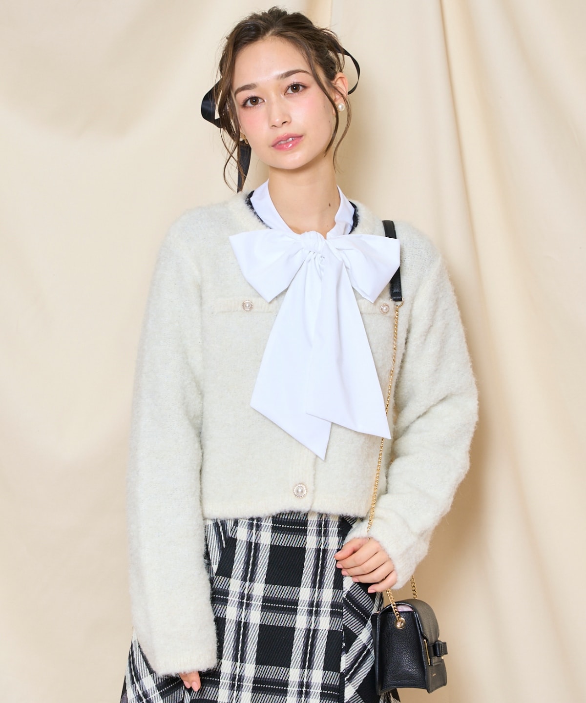 ループヤーンニットジャケット