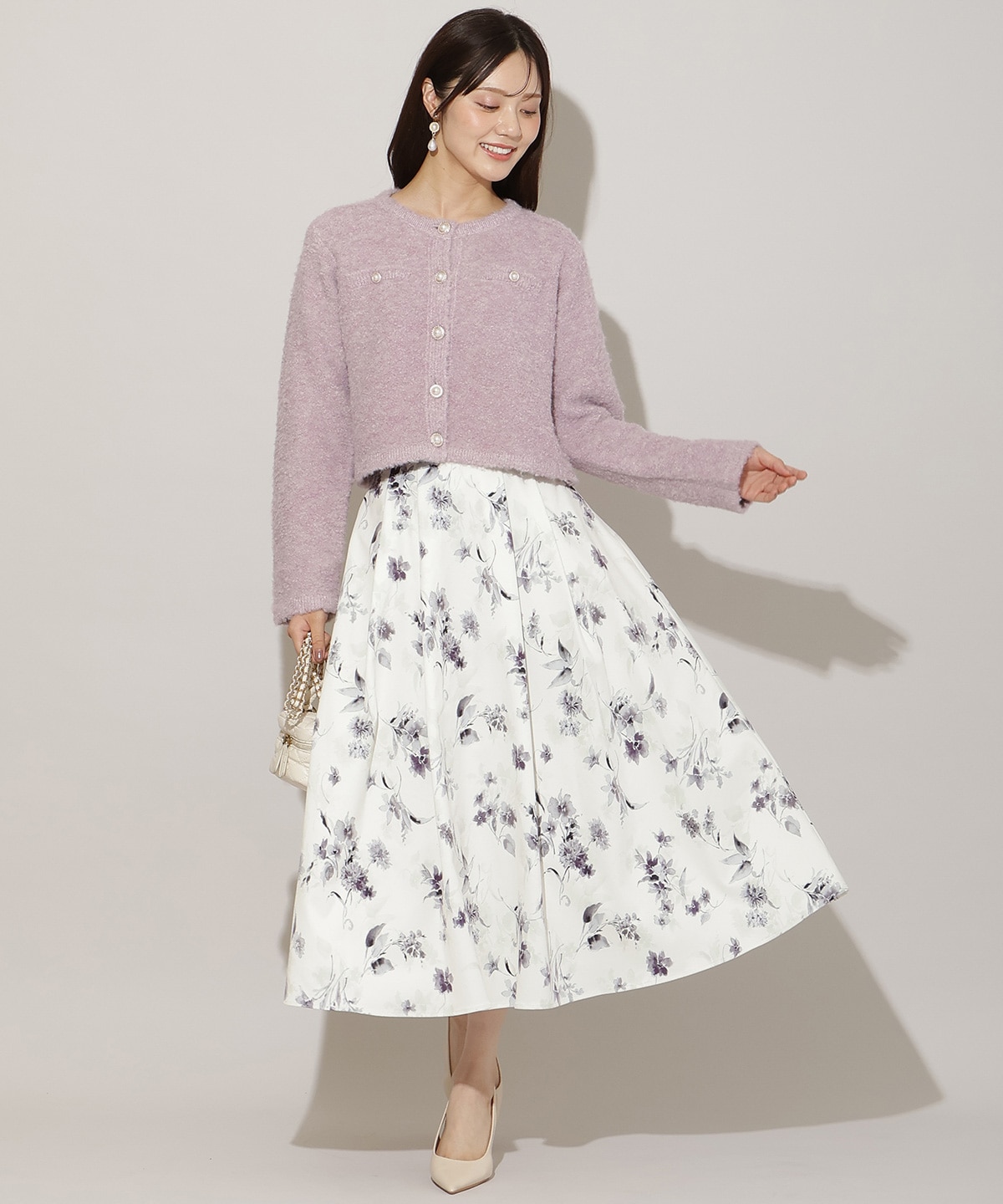 ループヤーンニットジャケット