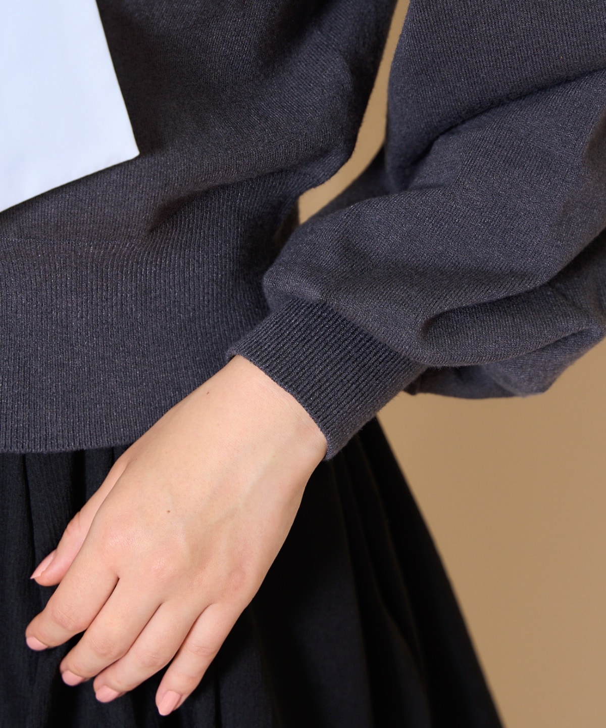 リボンドッキングプルオーバー