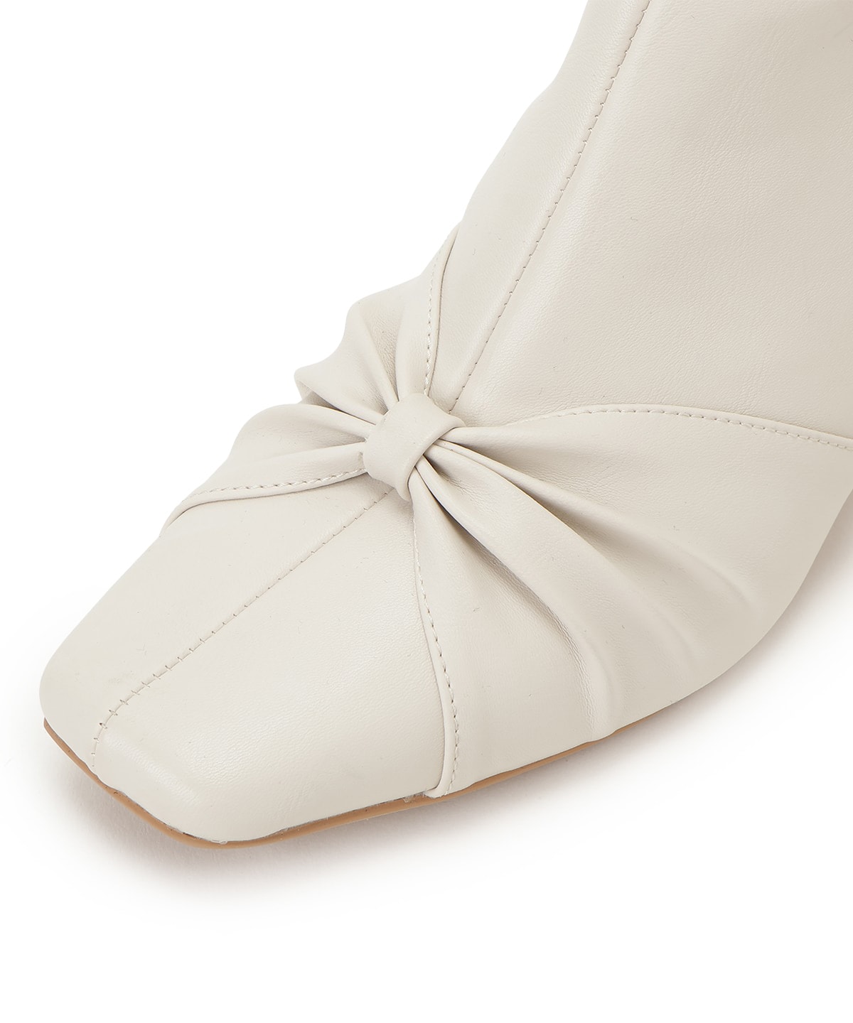 フロントリボンショートブーツ