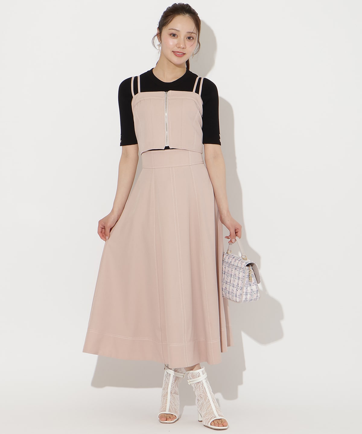 【3/19(thu)10時発売】フロントZIPデニムビスチェ