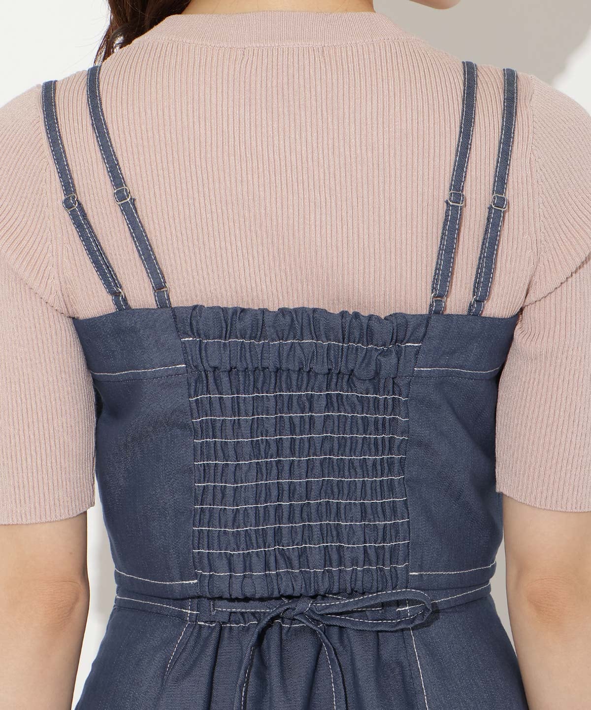 【3/19(thu)10時発売】フロントZIPデニムビスチェ