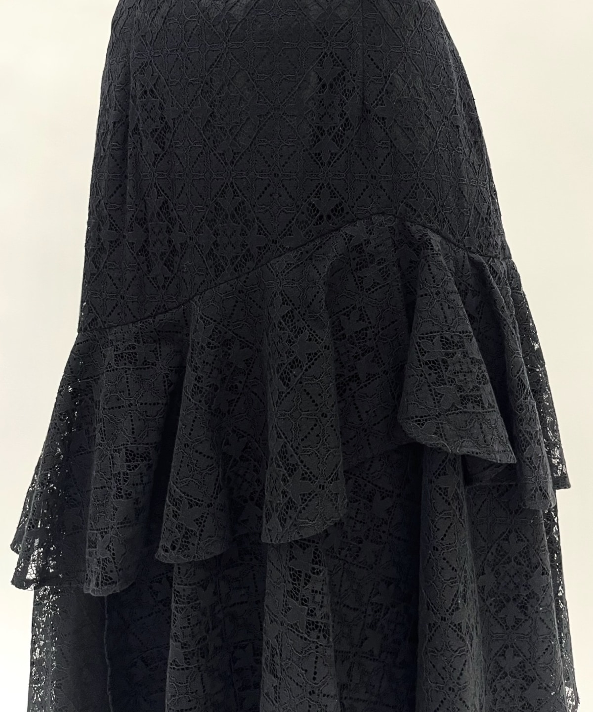 アシメティアードレーススカート