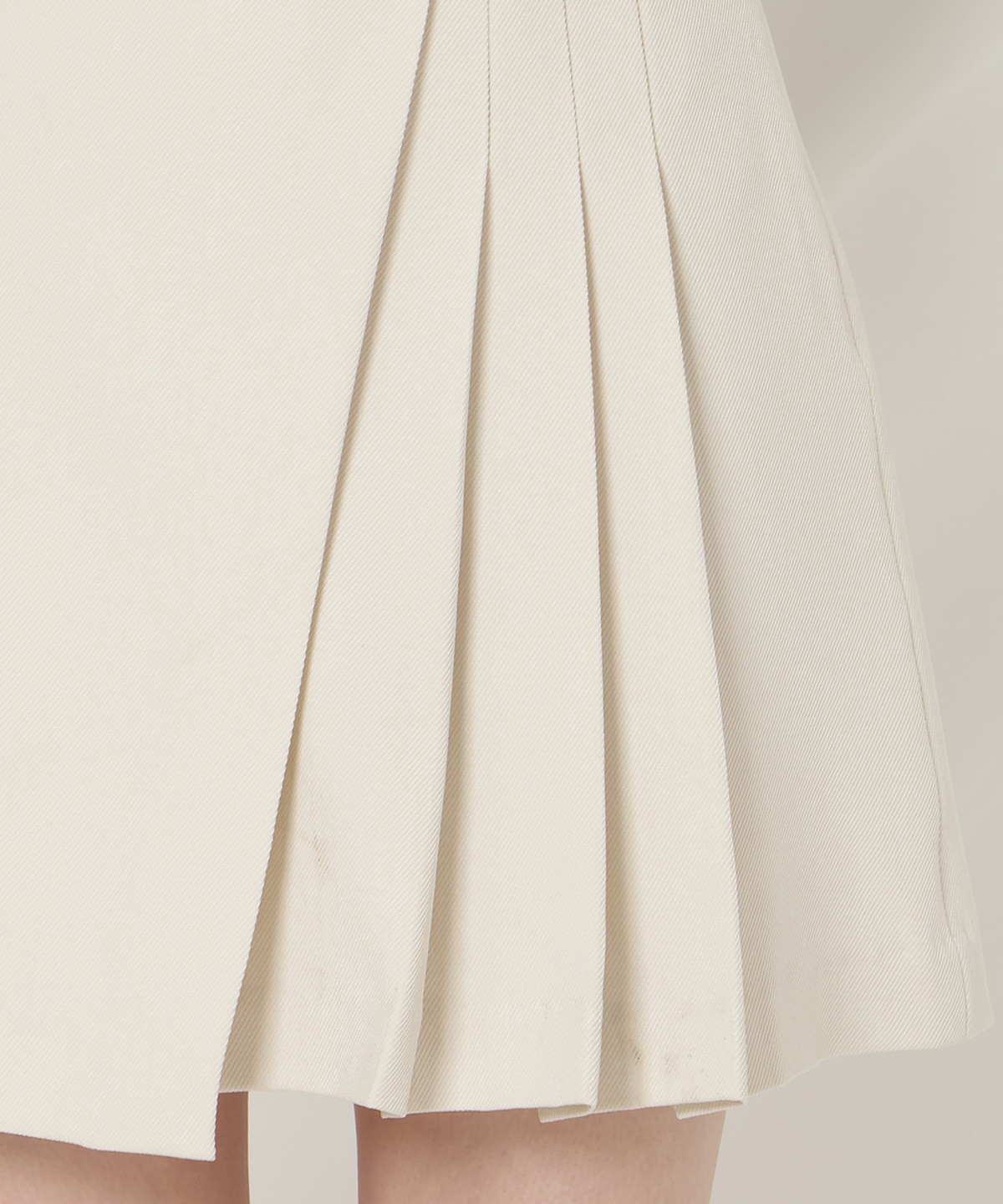 ビットデザインプリーツミニスカパン