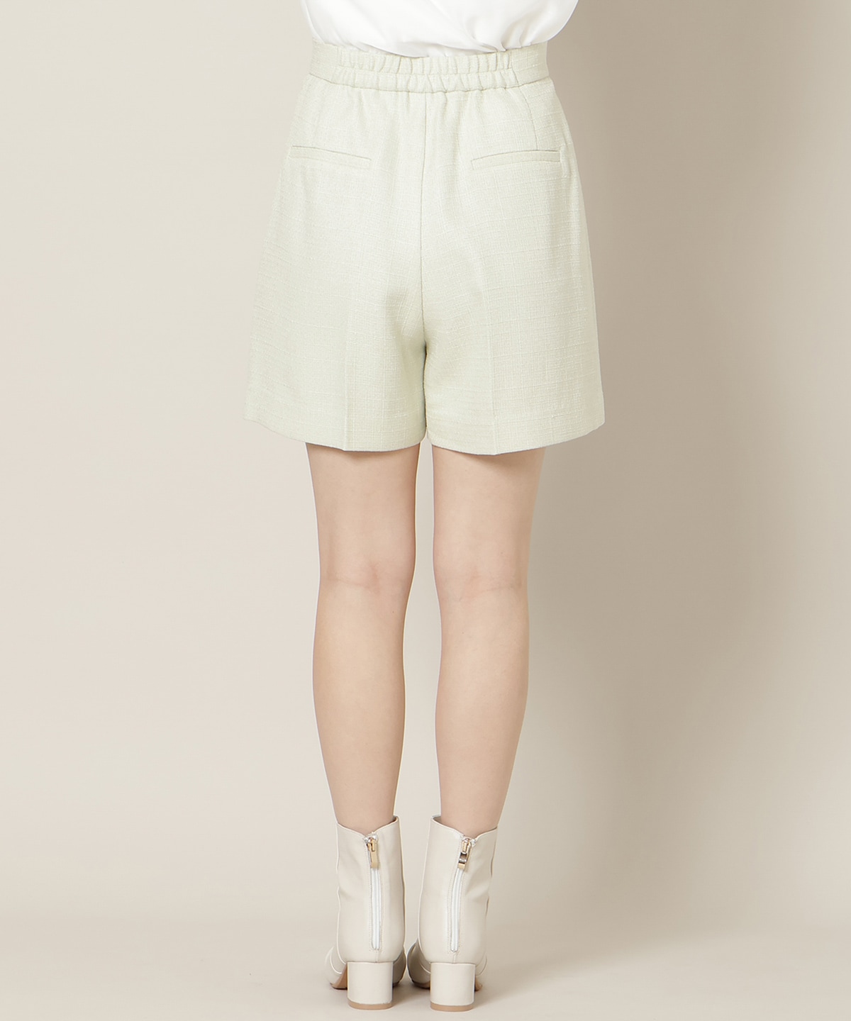 ツイードタックショートパンツ