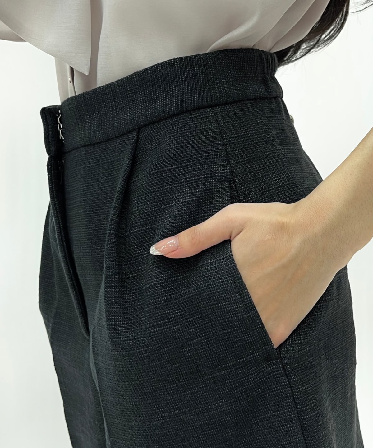 タックツイードショートパンツ