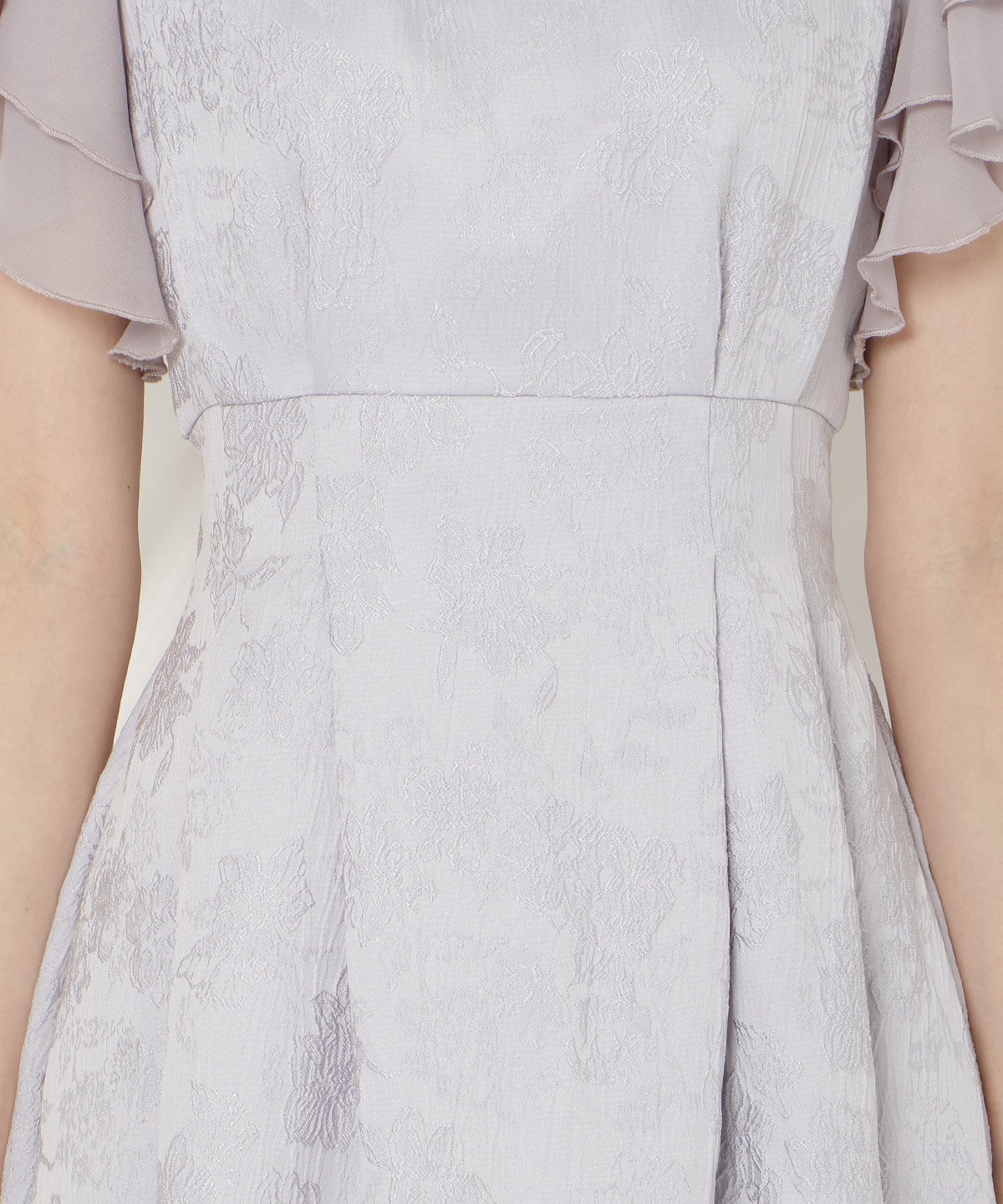 ジャガードタックフレアワンピース