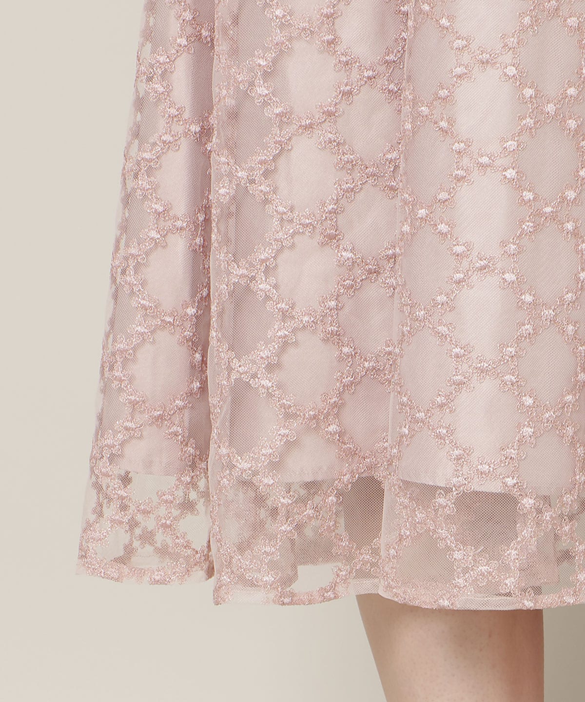 パイピングケープフレアワンピース