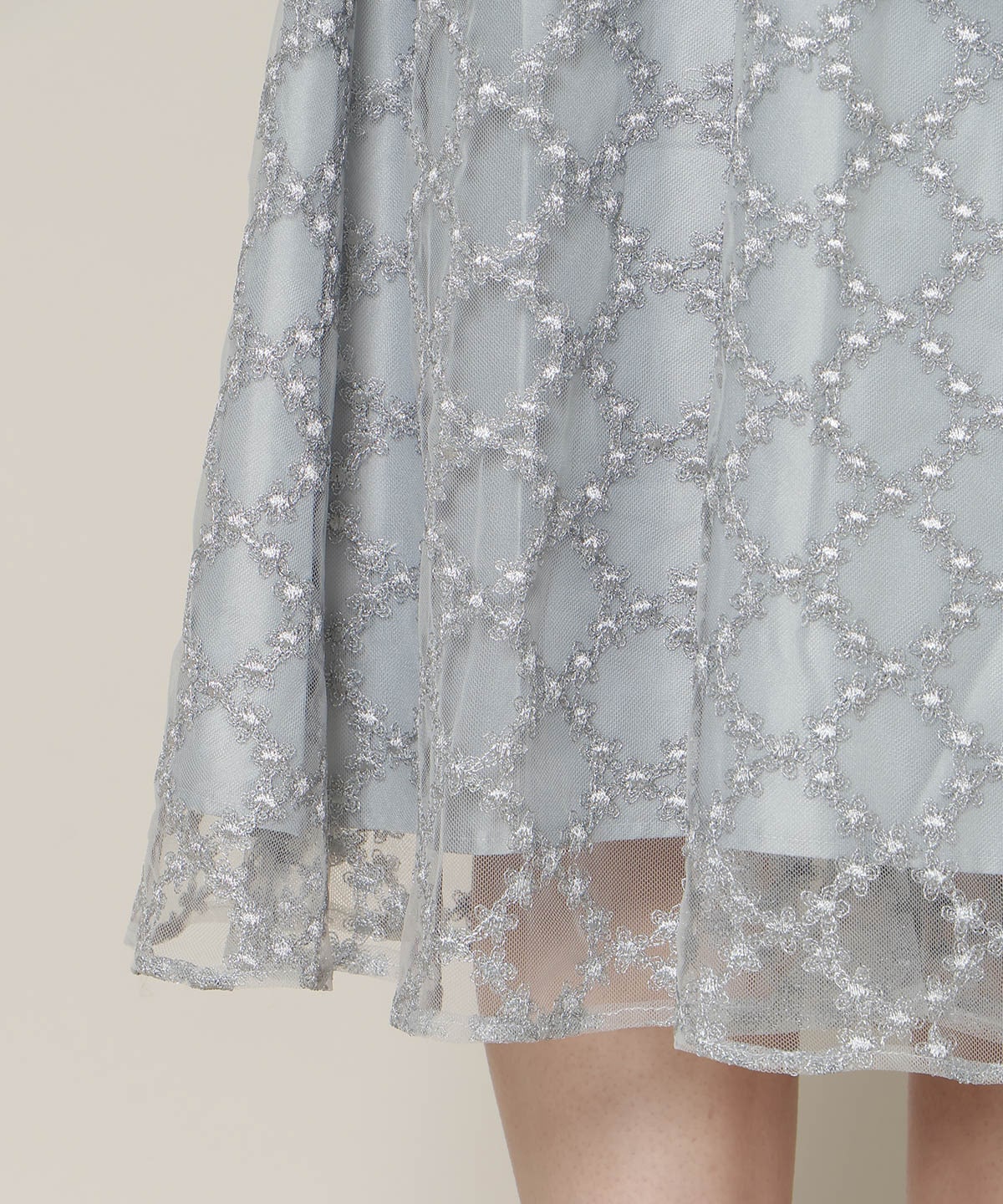 パイピングケープフレアワンピース