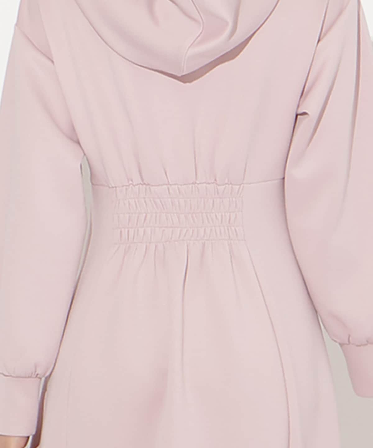 【2/27(fri)20時発売】ハイウエスト切替パーカーワンピース