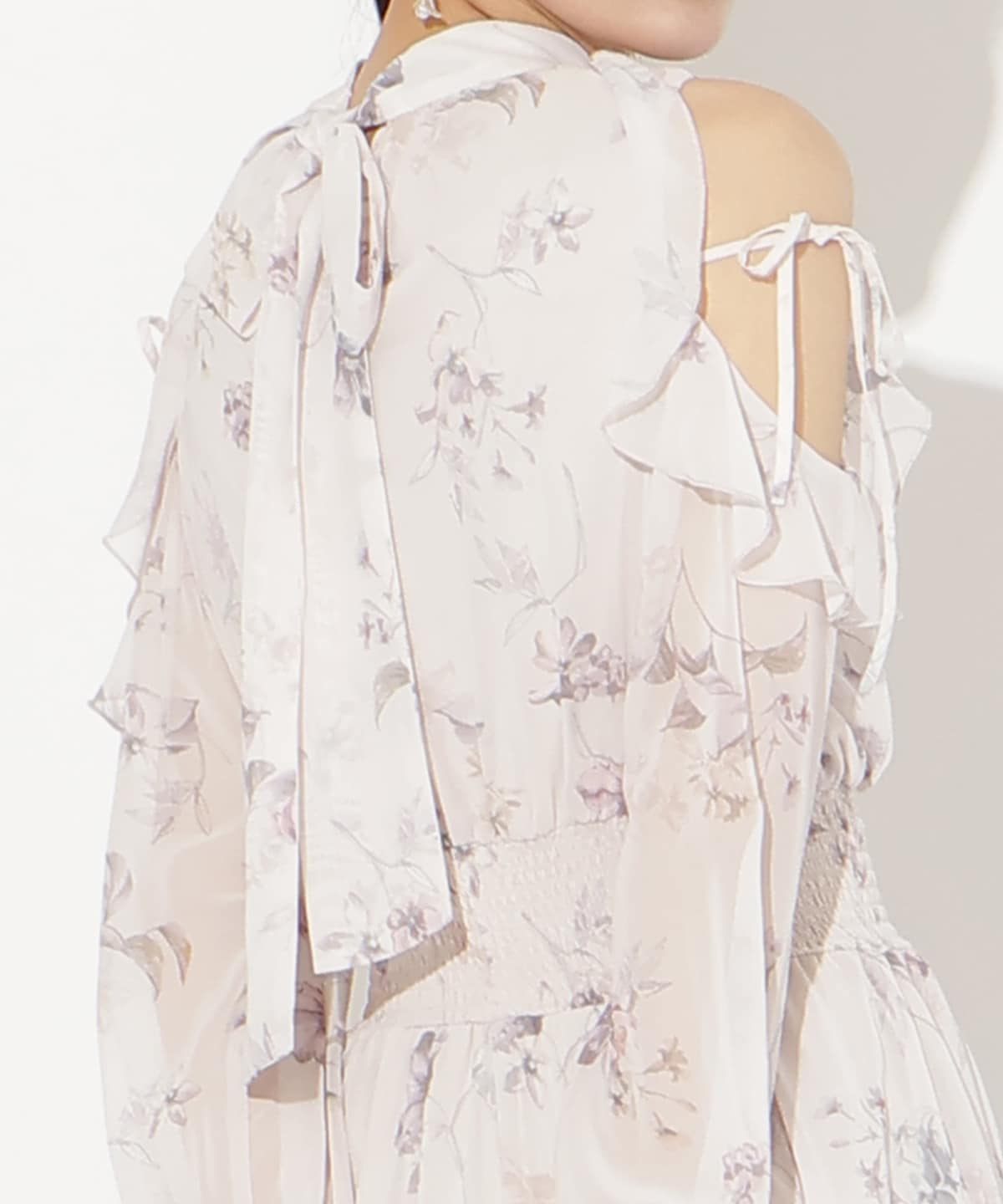 【2/27(fri)発売】フラワープリントフリルスリーブワンピース