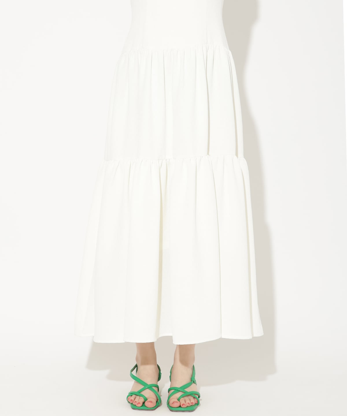 2WAYスリーブティアードワンピース