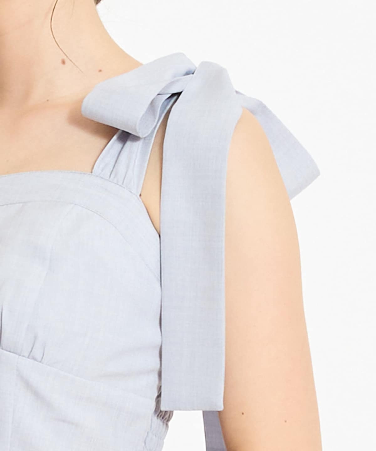 【4/24(fri)10時予約開始】リボンショルダーギャザーワンピース