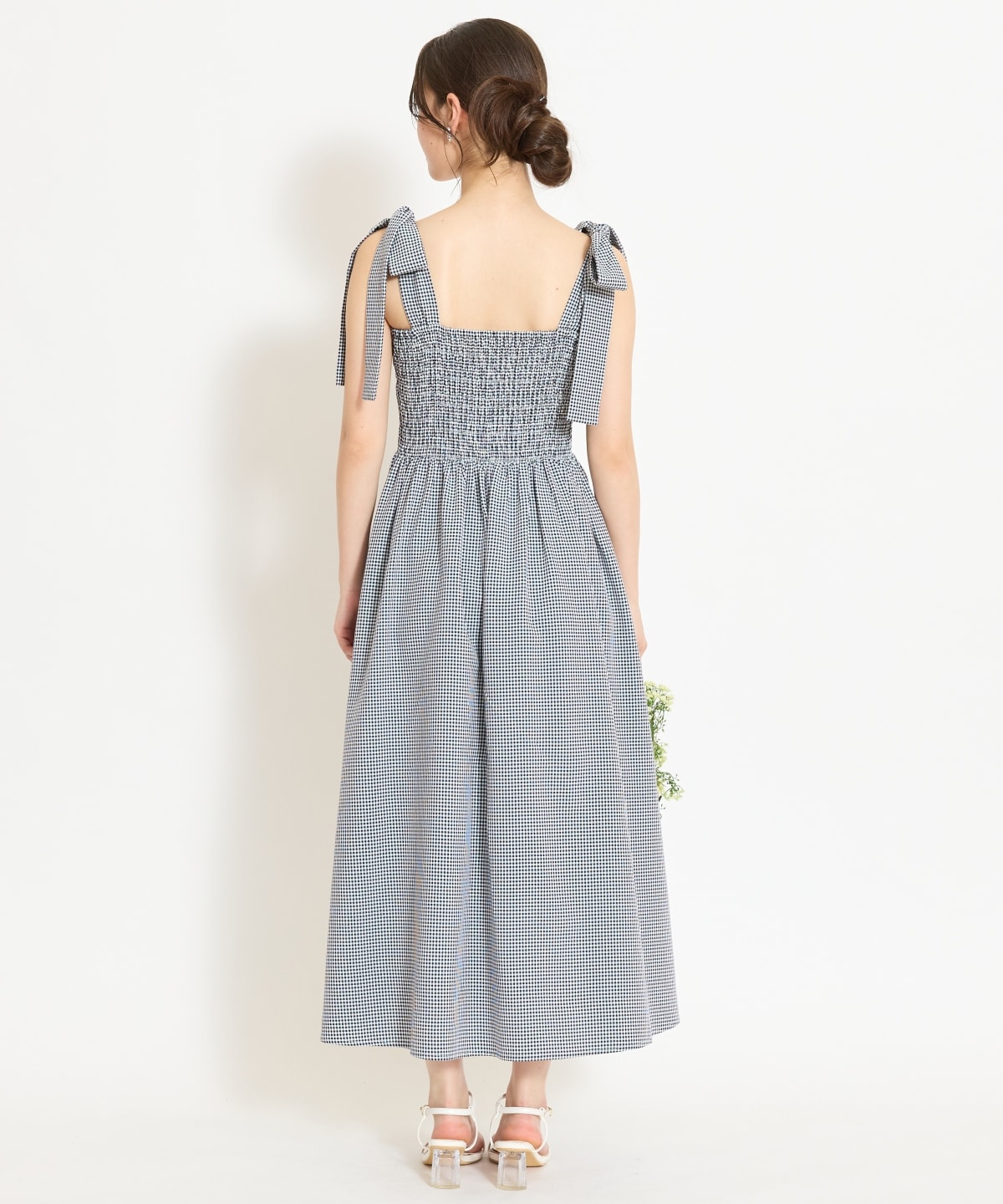 【4/24(fri)10時予約開始】リボンショルダーギャザーワンピース